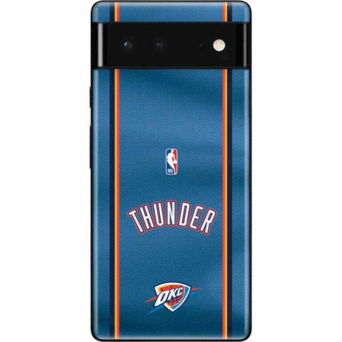 NBA Oklahoma City Thunder Jersey Google Pixel 6 Skin